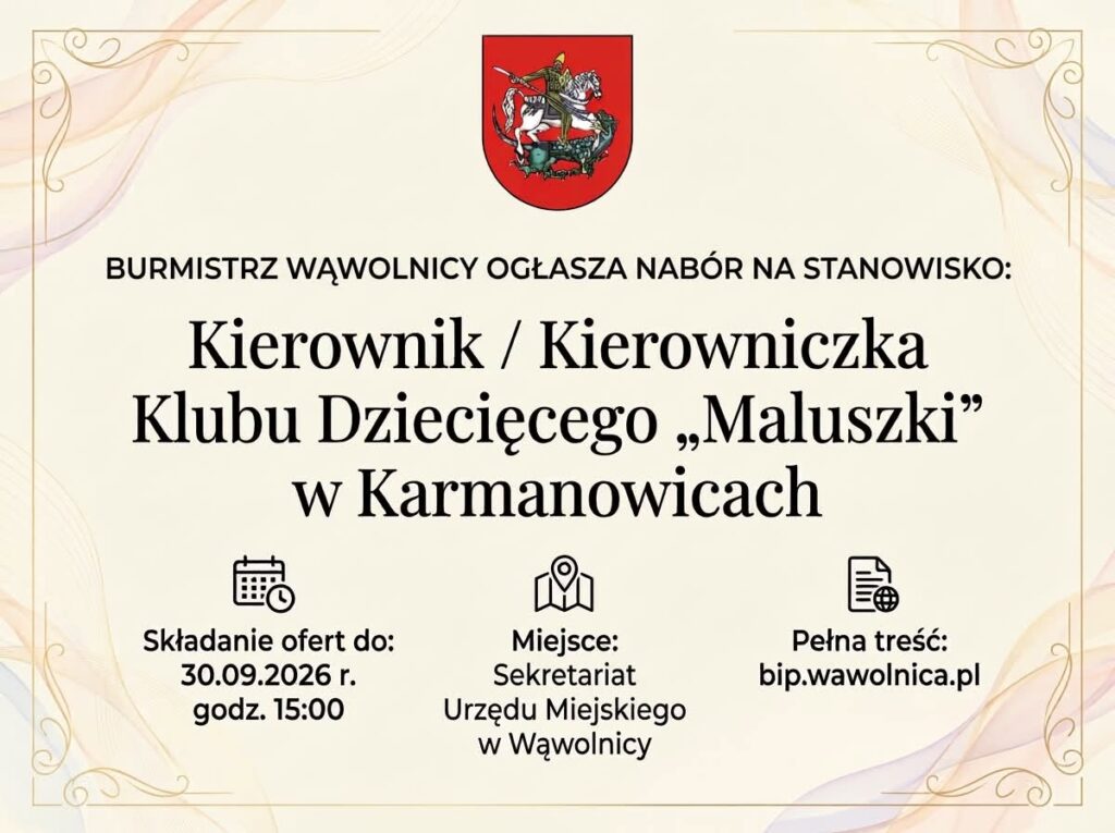 wielkie poruszenie w karmanowicach nasza szkolna rodzina juz niedlugo oficjalnie sie powiekszy a to oznacza tylko jedno pilnie poszukujemy kapitana dla nowej wyjatkowej zalogi 01